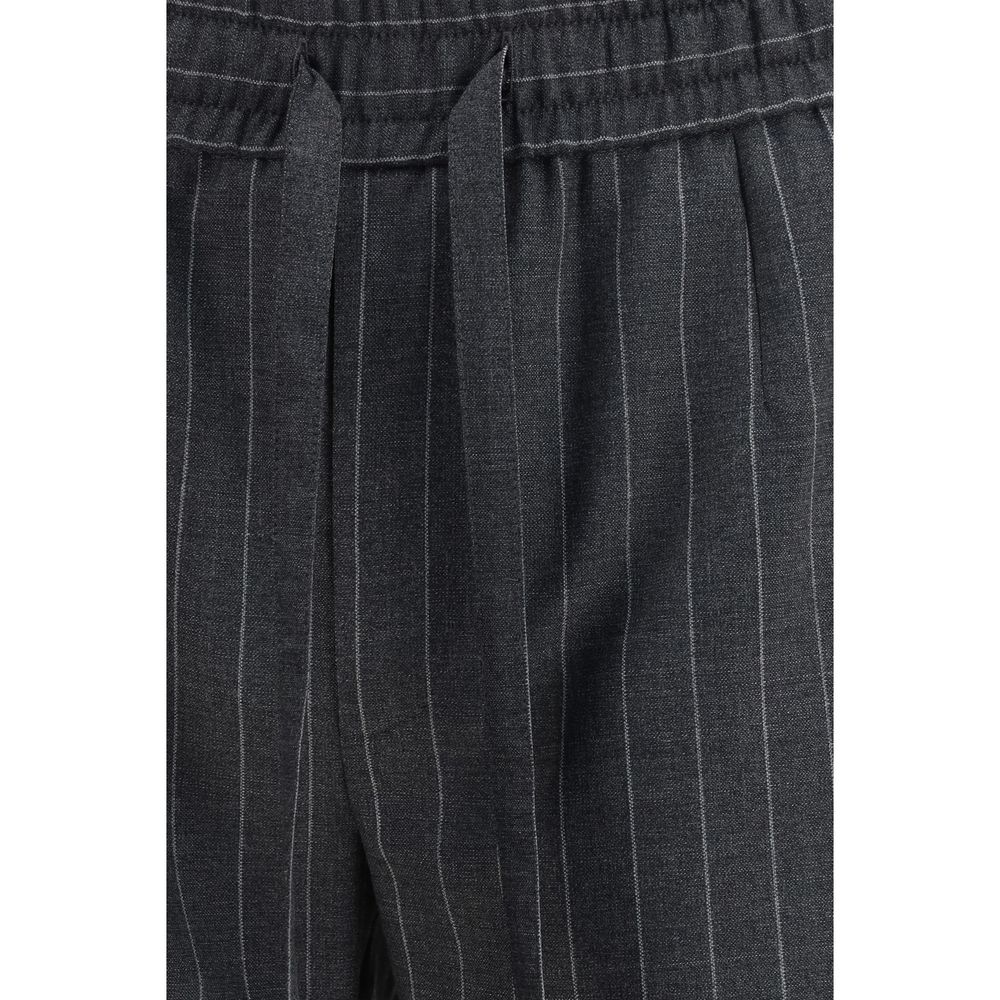 Dolce & Gabbana Gray Fleece Wool Casual Pants | Regal Royce