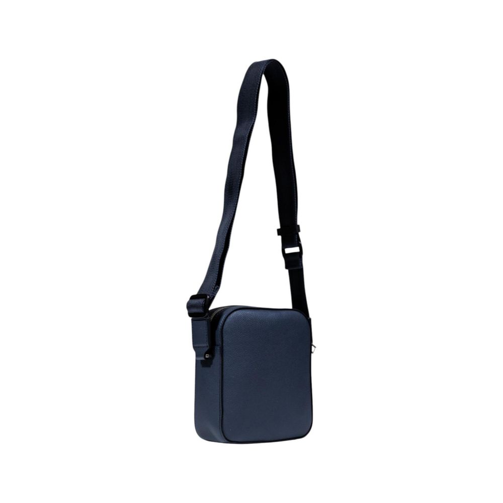 Hugo Boss Blue Recycled Polyurethane Messenger Bag | Regal Royce