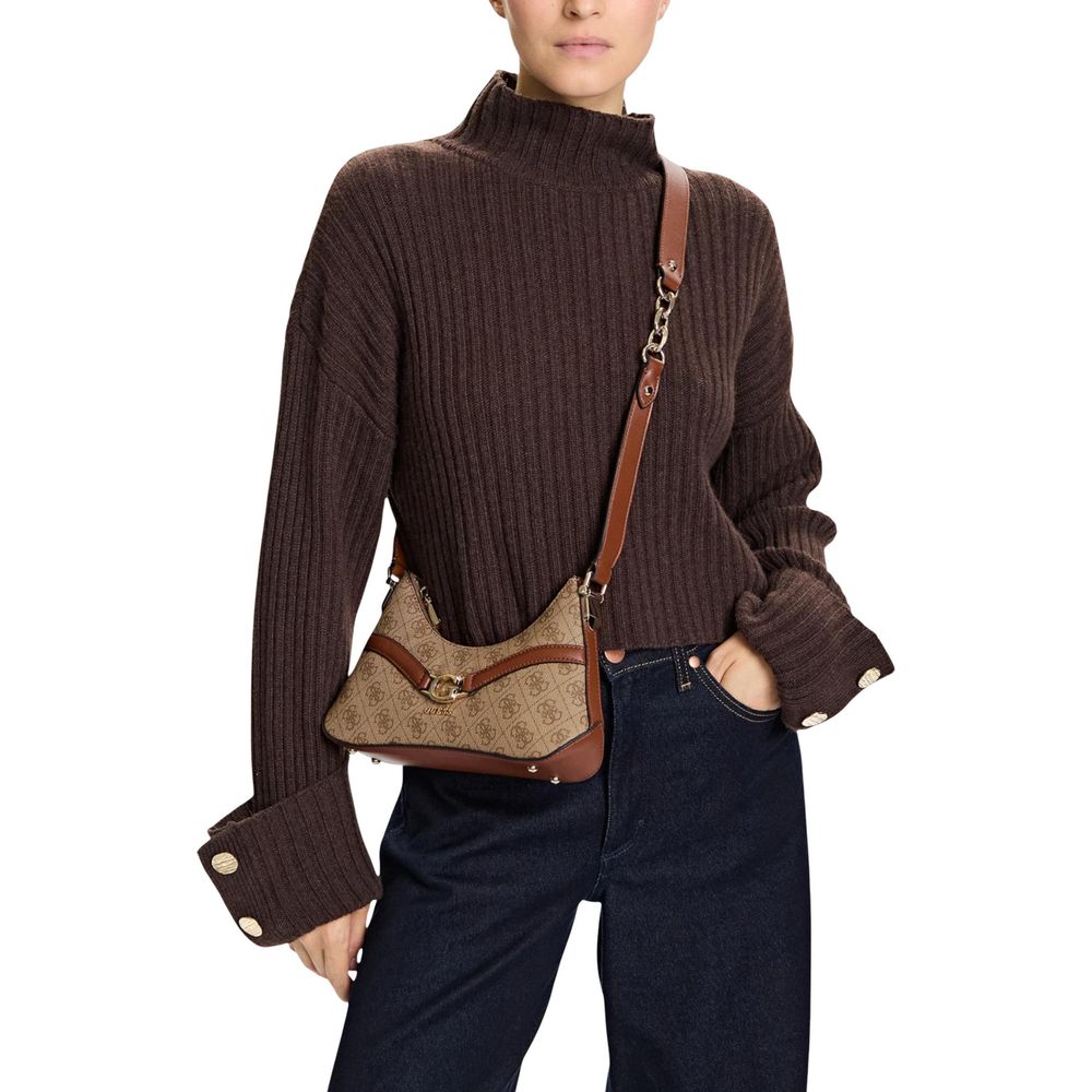 Guess Beige Polyethylene Handbag | Regal Royce