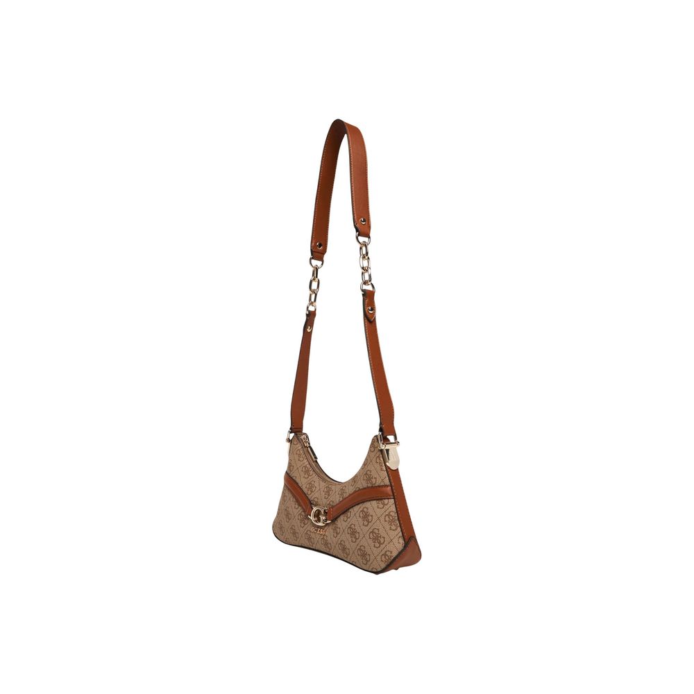 Guess Beige Polyethylene Handbag | Regal Royce