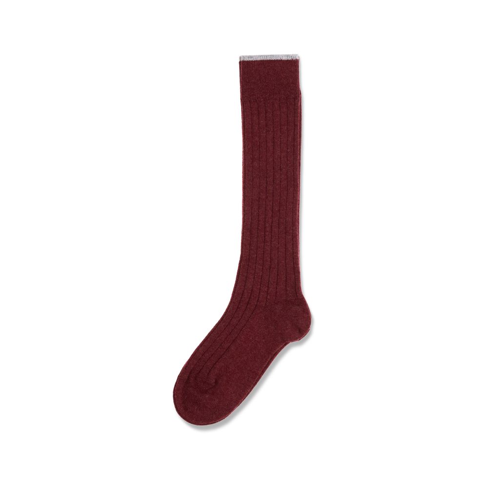 Brunello Cucinelli Bordeaux Cashmere Socks | Regal Royce