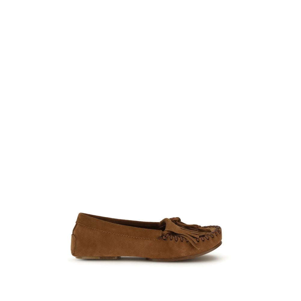 Paris Texas Brown Calf Leather Bos Taurus Slip-On Loafers | Regal Royce