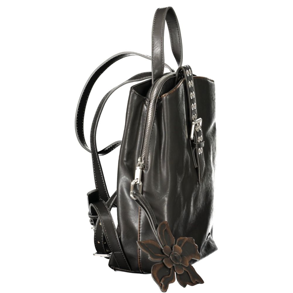 Desigual Black Polyethylene Backpack | Regal Royce