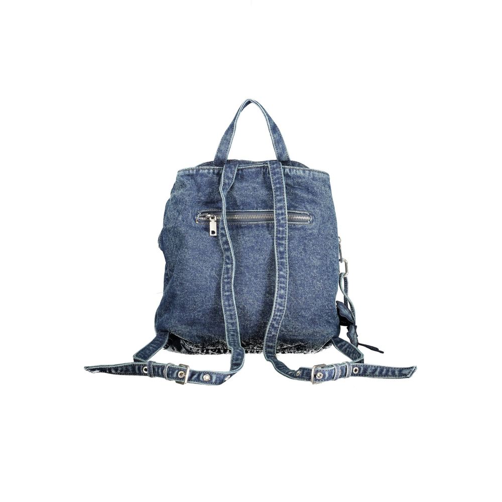 Desigual Blue Cotton Women Backpack | Regal Royce