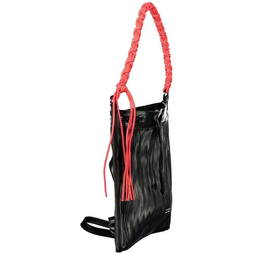 Desigual Black Polyurethane Women Backpack | Regal Royce