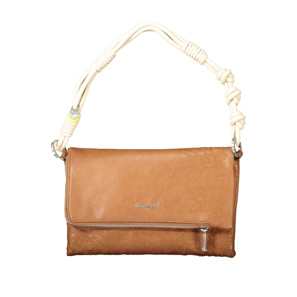 Desigual Marrone Polyurethane Women Handbag | Regal Royce