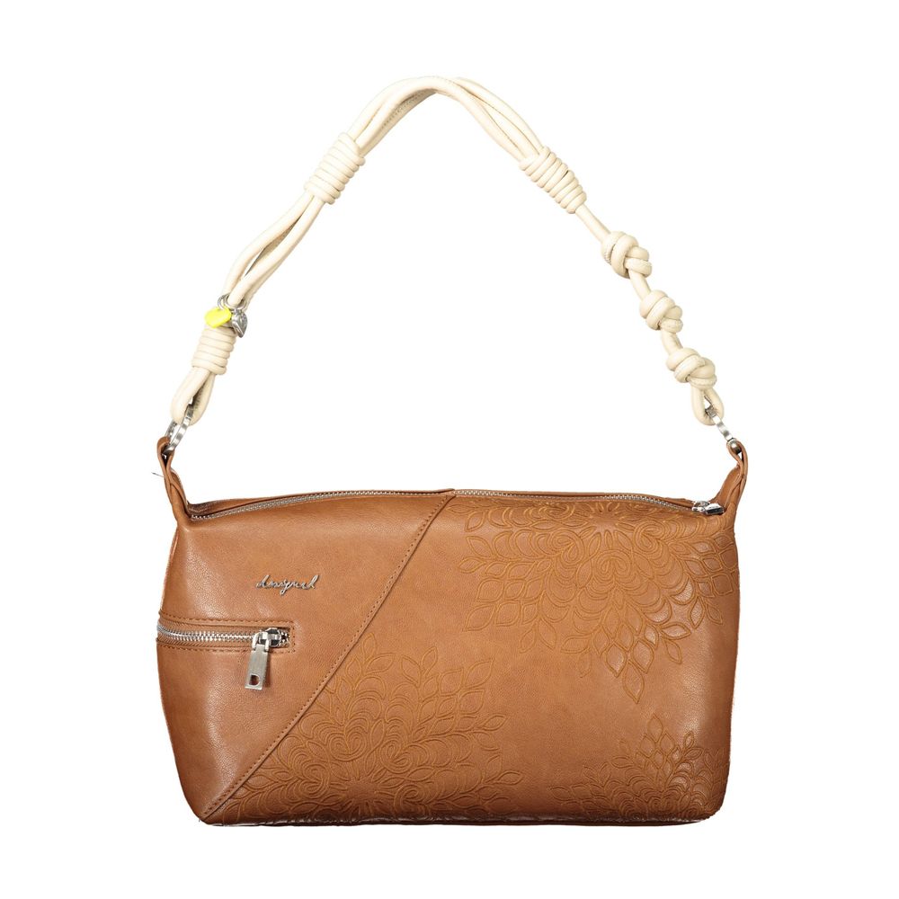 Desigual Marrone Polyurethane Women's Shoulder Bag | Regal Royce