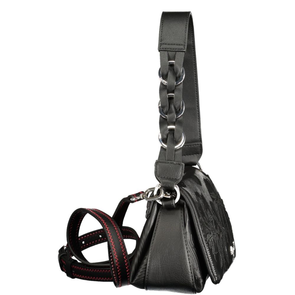 Desigual Black Polyurethane Women's Bag | Regal Royce