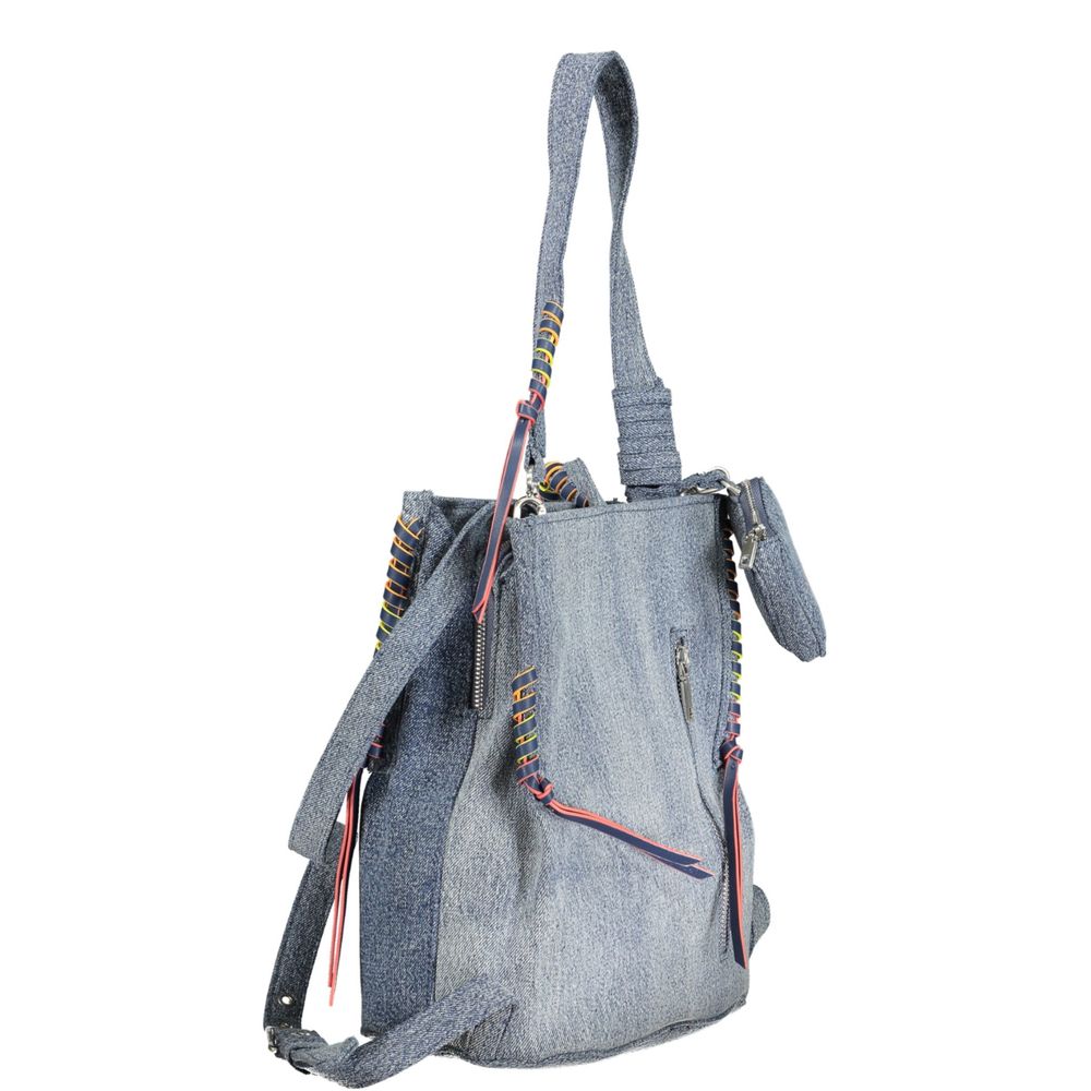 Desigual Azzurro Cotton Women Backpack | Regal Royce