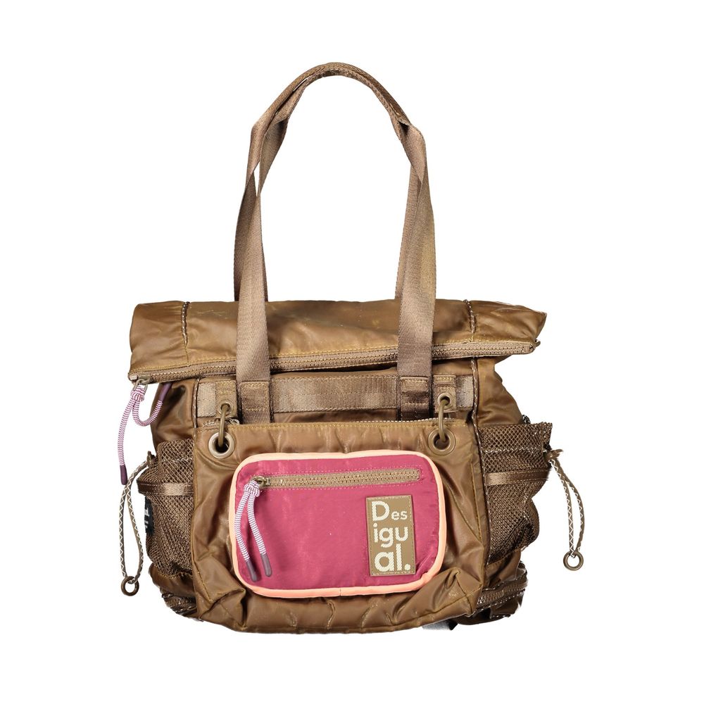 Desigual Marrone Poliestere Woman Backpack | Regal Royce