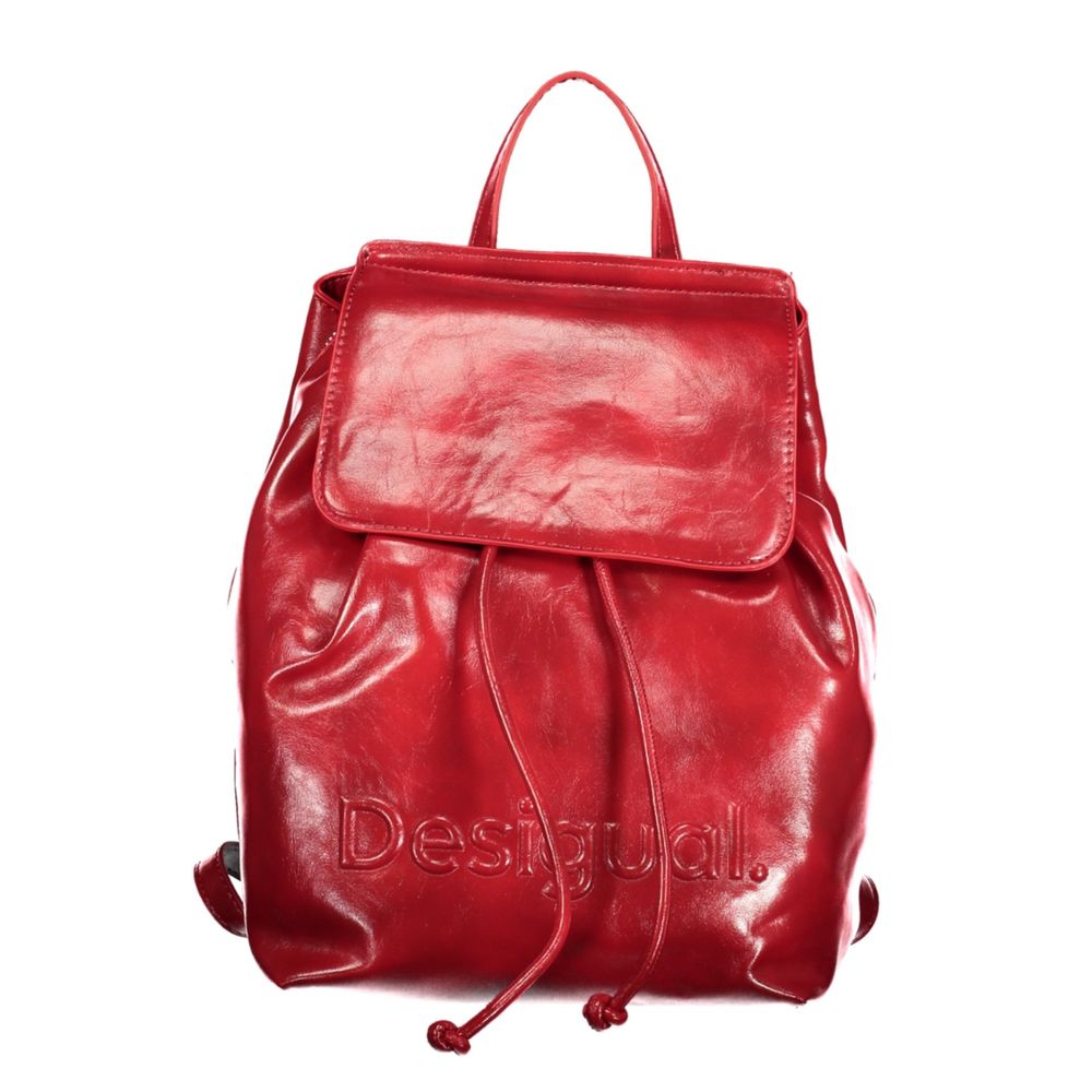Desigual Red Polyurethane Women's Mini Backpack | Regal Royce