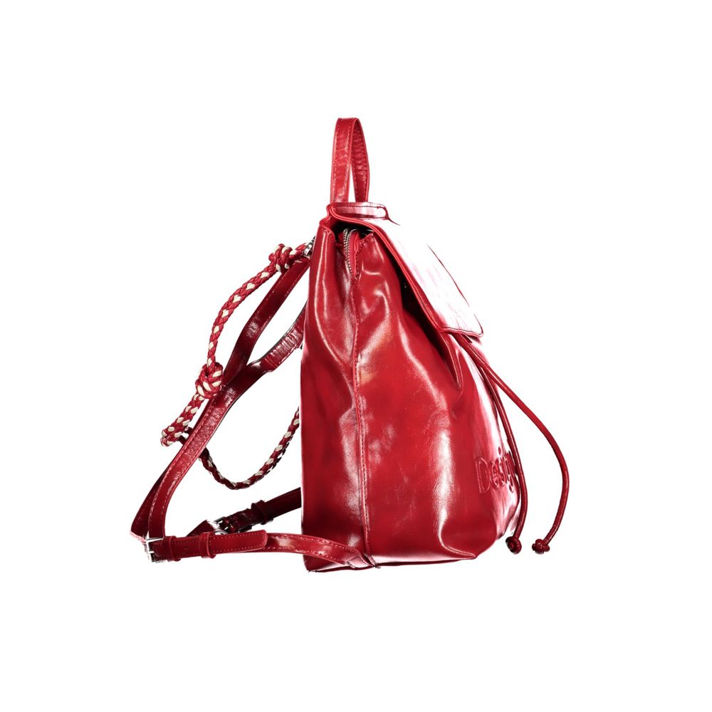 Desigual Red Polyurethane Women's Mini Backpack | Regal Royce