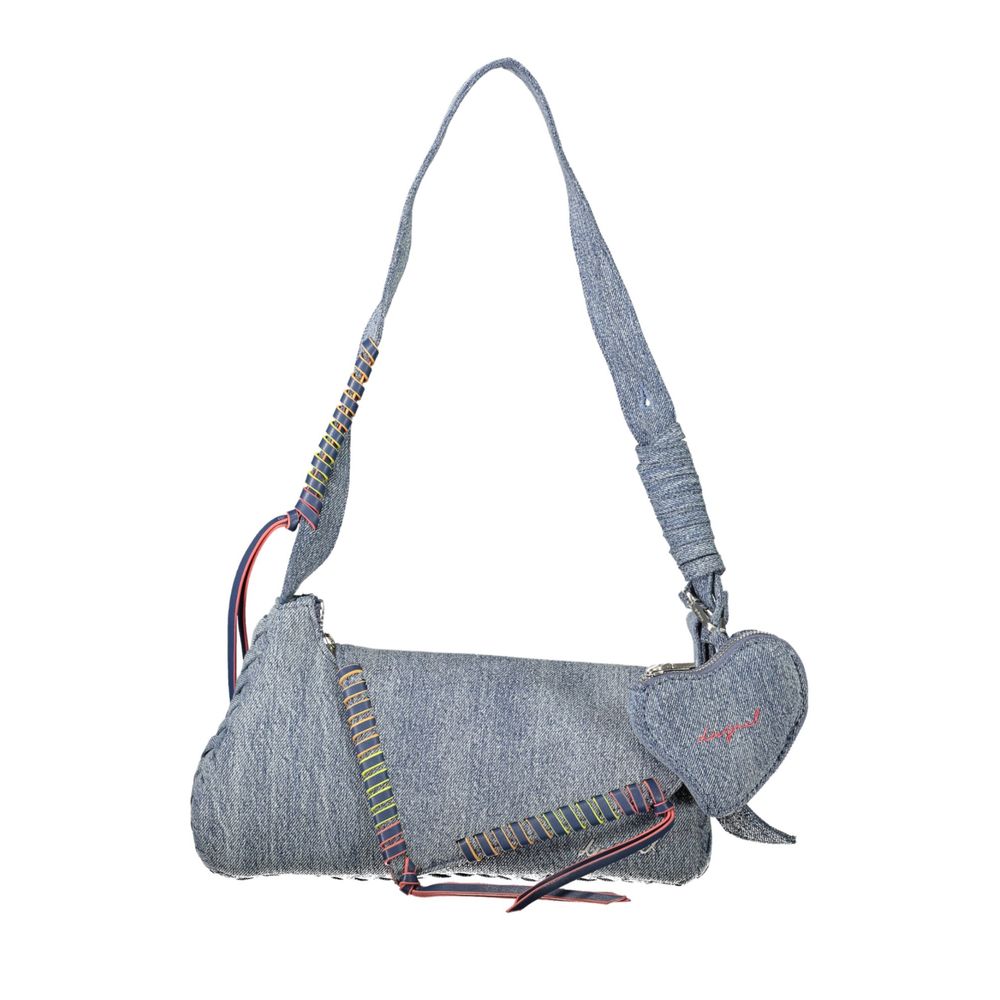 Desigual Azzurro Cotton Women Shoulder Bag | Regal Royce