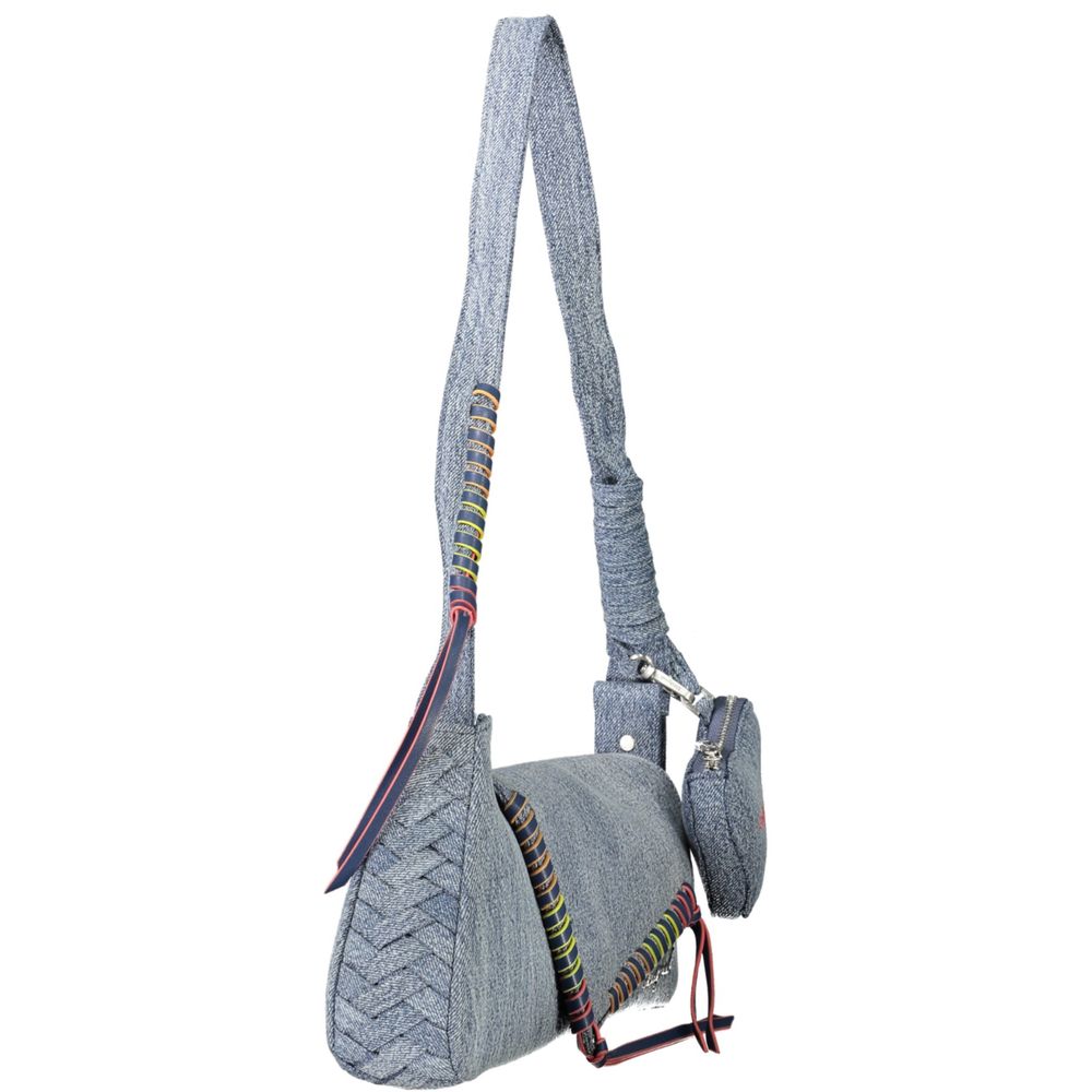 Desigual Azzurro Cotton Women Shoulder Bag | Regal Royce