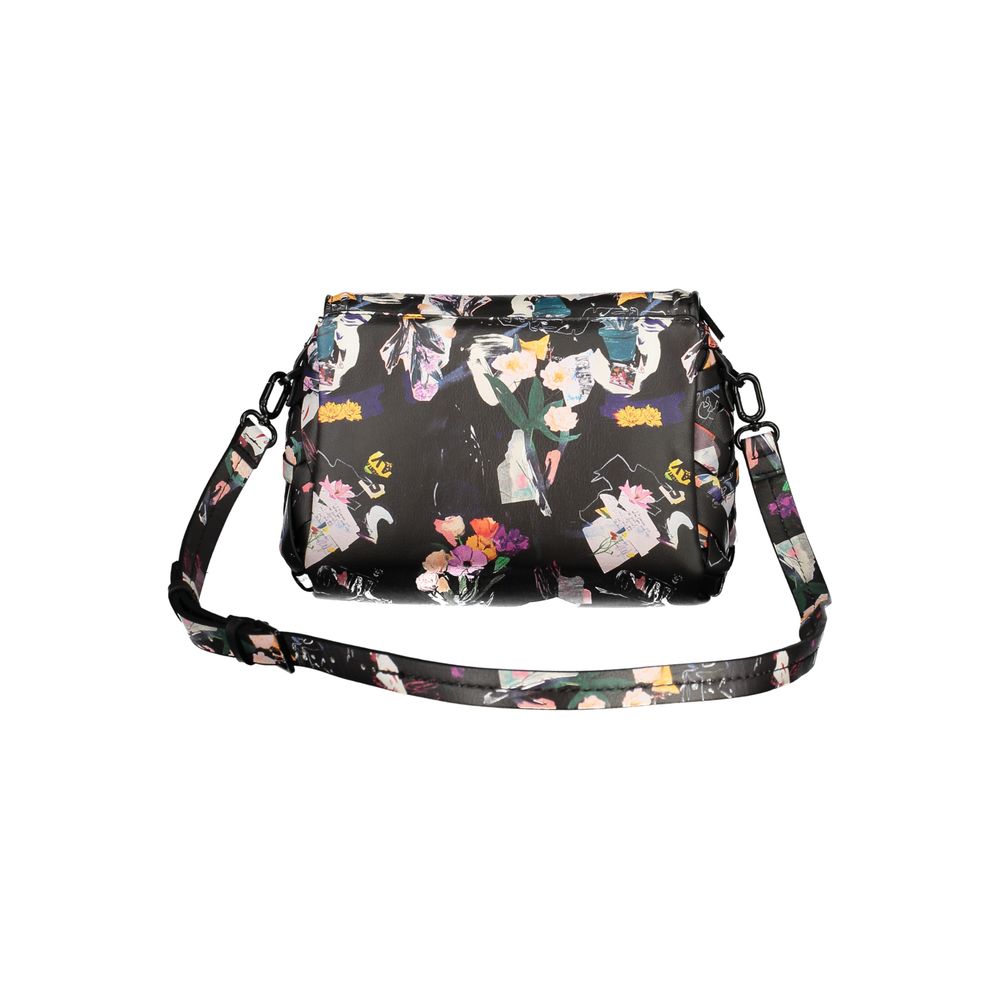 Desigual Black Polyurethane Women Handbag | Regal Royce