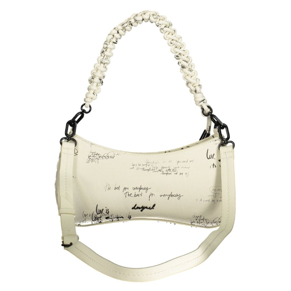 Desigual Bianco Poliuretano Women Handbag | Regal Royce