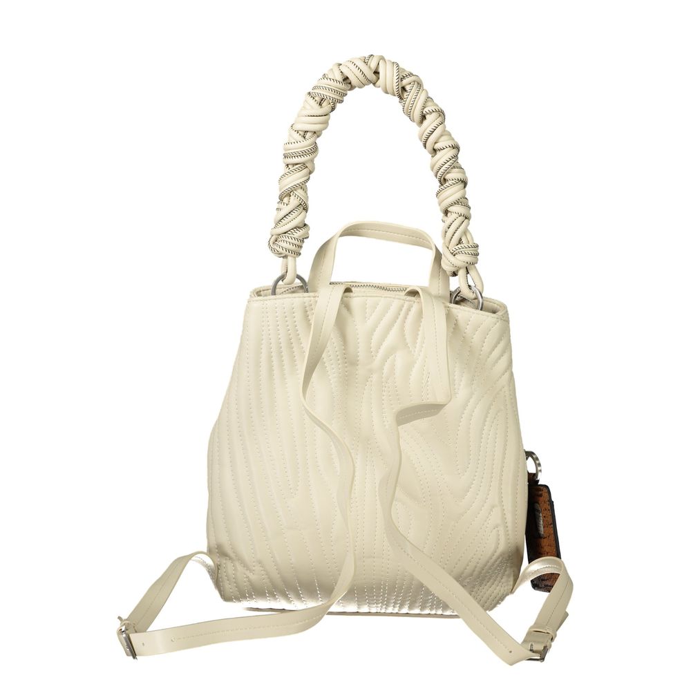 Desigual White Polyethylene Backpack | Regal Royce