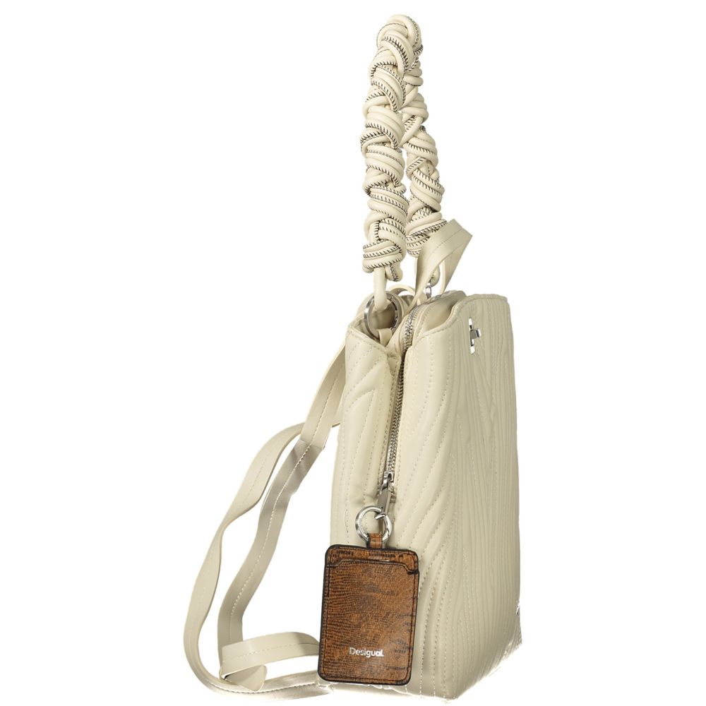 Desigual White Polyethylene Backpack | Regal Royce
