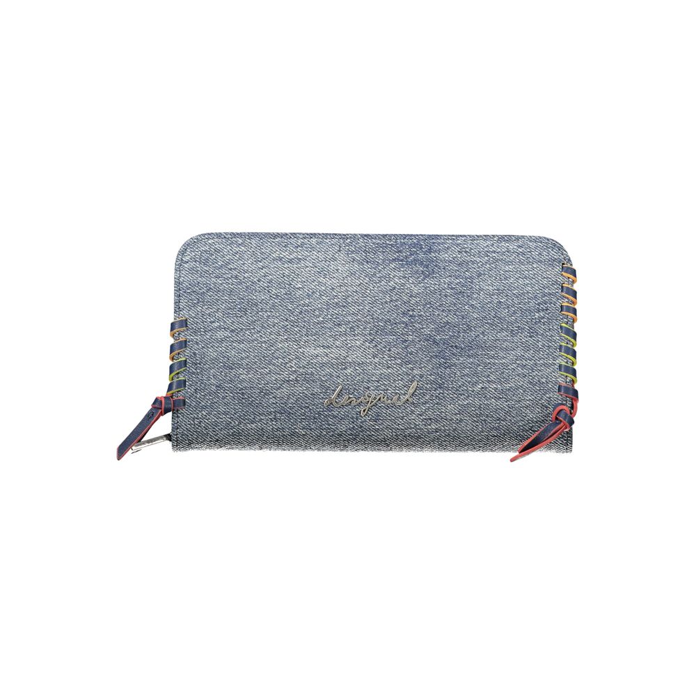 Desigual Blue Cotton Wallet | Regal Royce