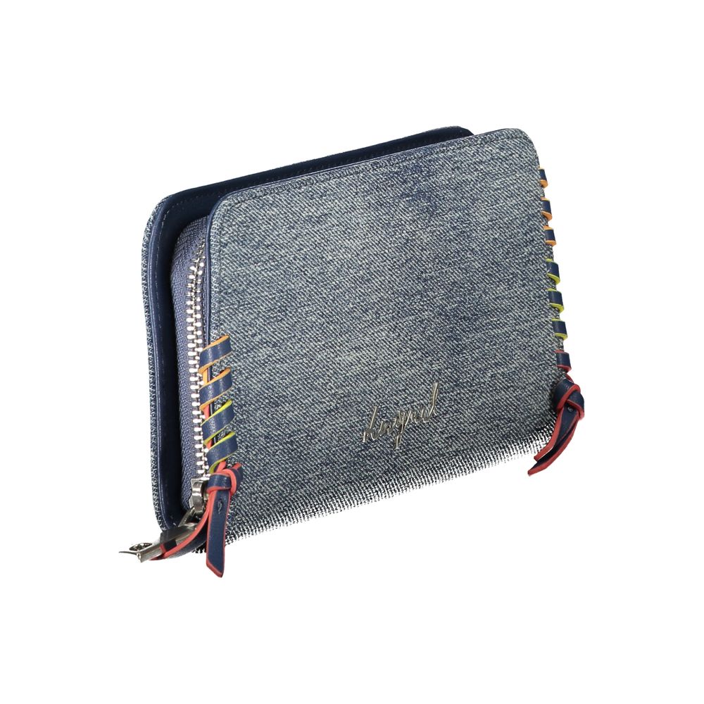 Desigual Blue Cotton Wallet | Regal Royce