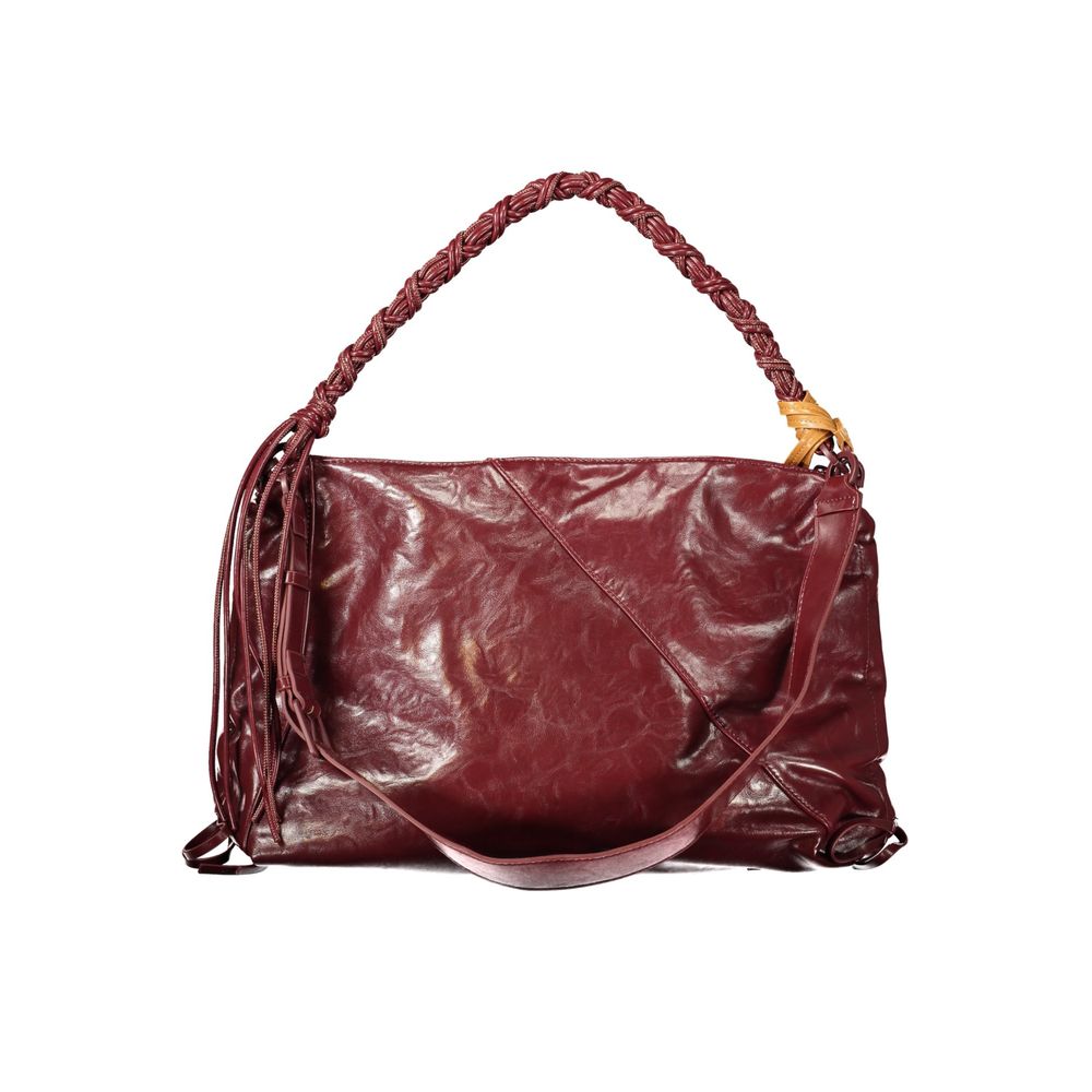 Desigual Burgundy Polyurethane Women Handbag | Regal Royce