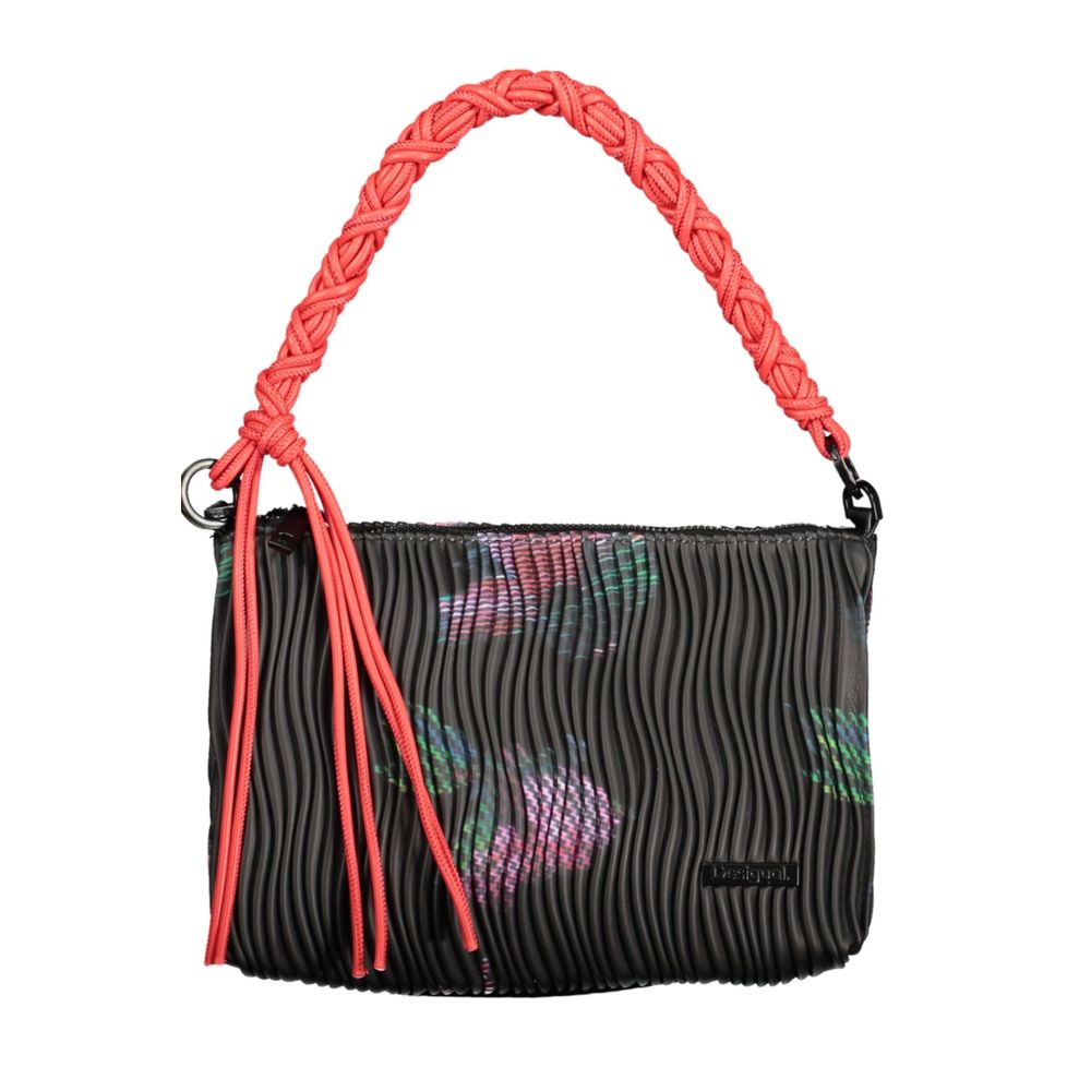 Desigual Nero Poliuretano Women Handbag | Regal Royce