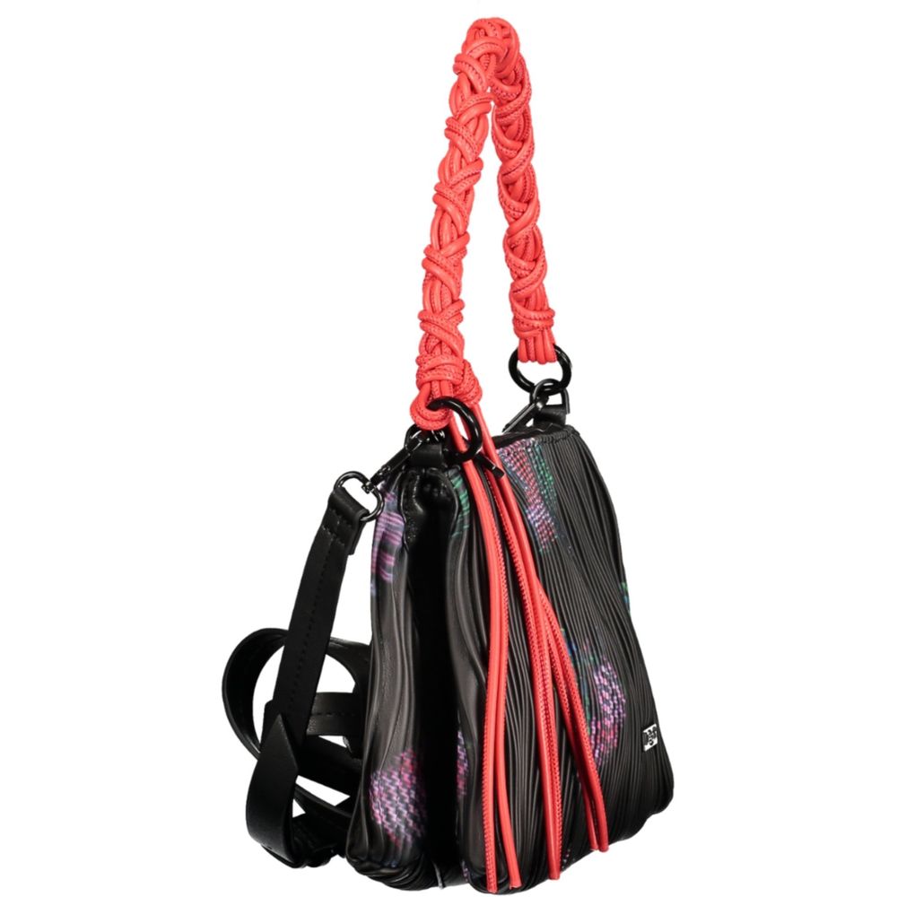 Desigual Nero Poliuretano Women Handbag | Regal Royce