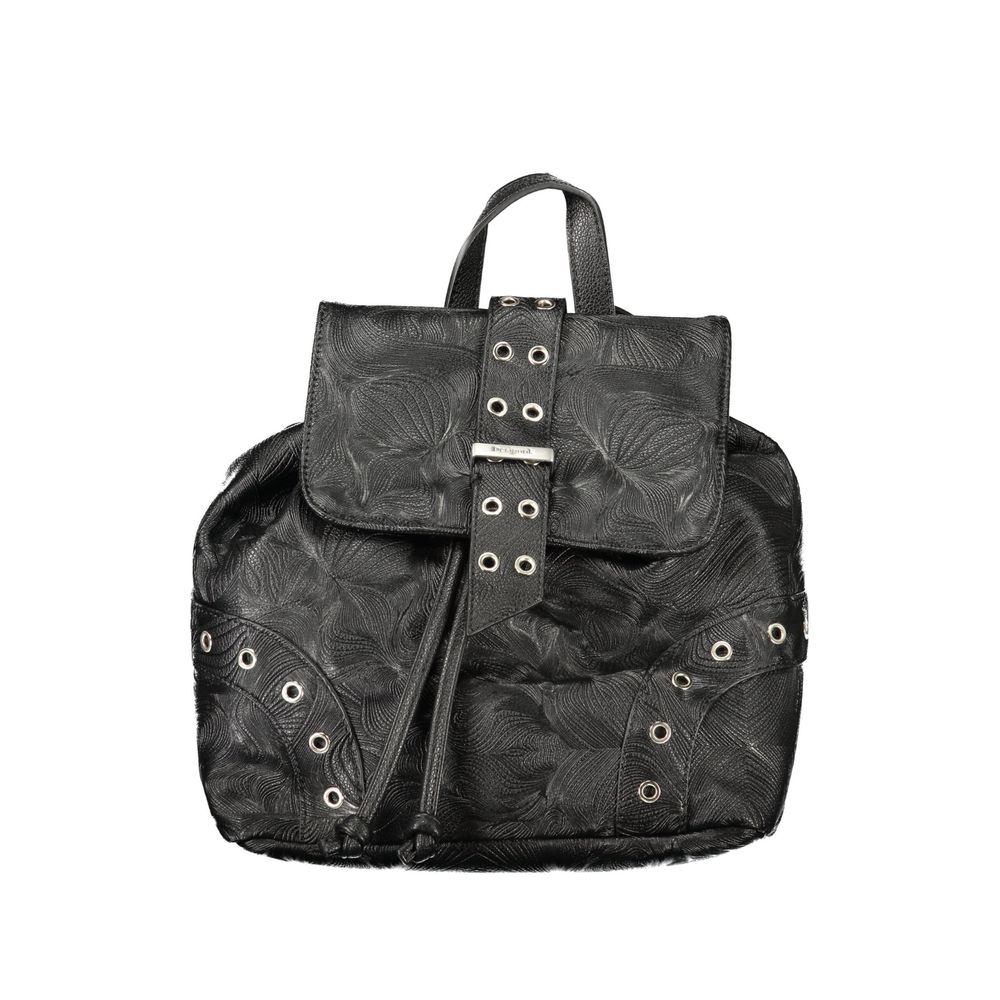 Desigual Black Polyethylene Backpack | Regal Royce