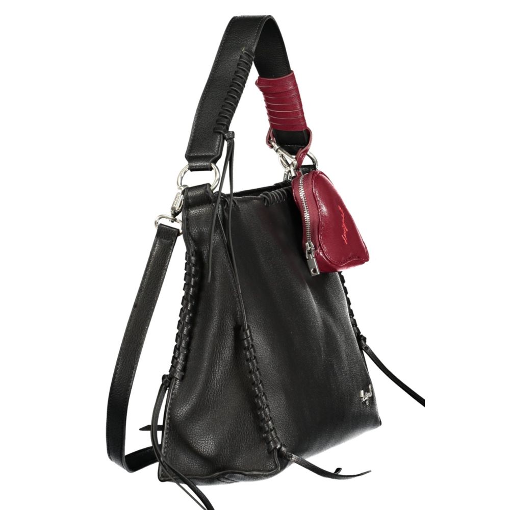 Desigual Nero Poliuretano Women Handbag | Regal Royce
