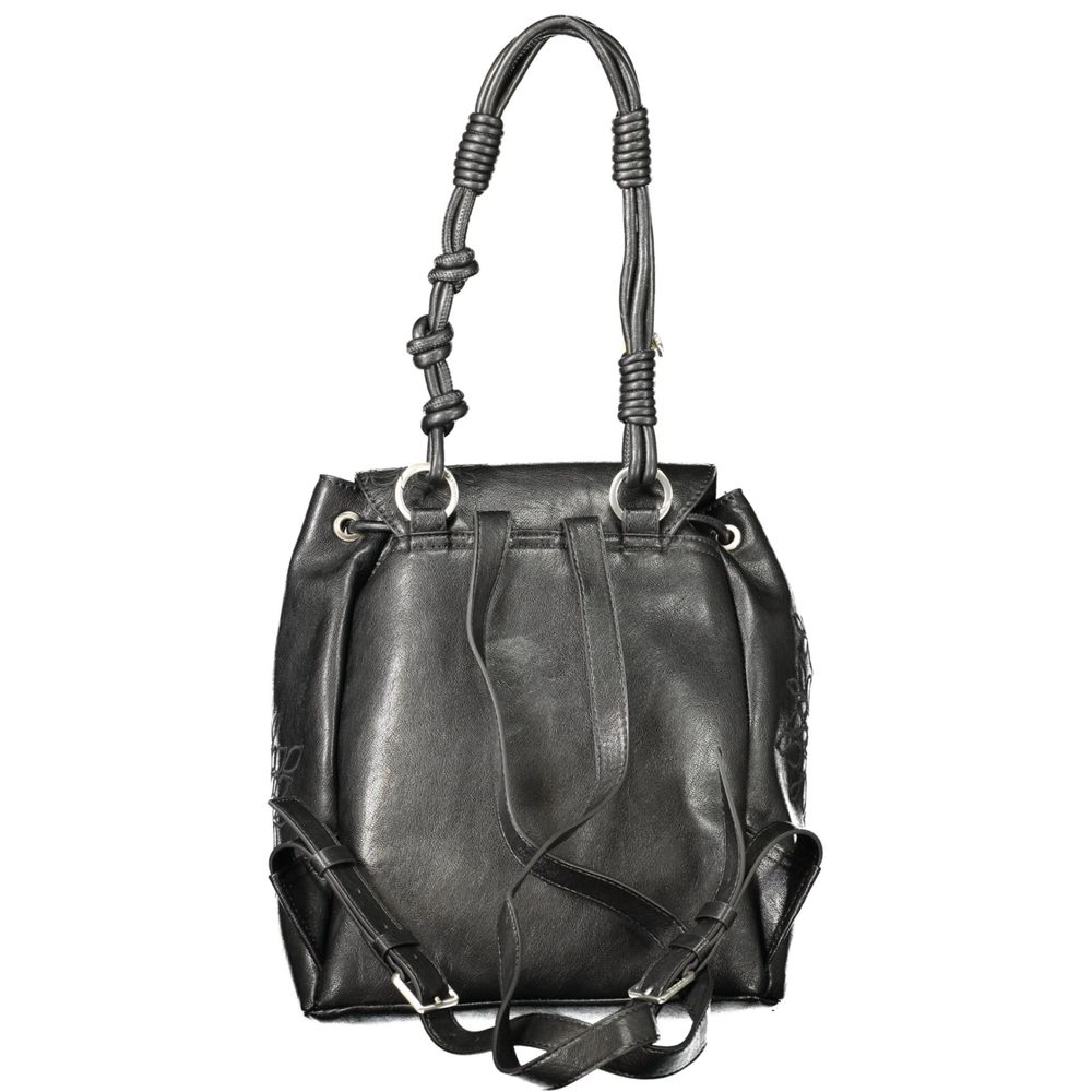Desigual Black Polyurethane Women's Mini Backpack