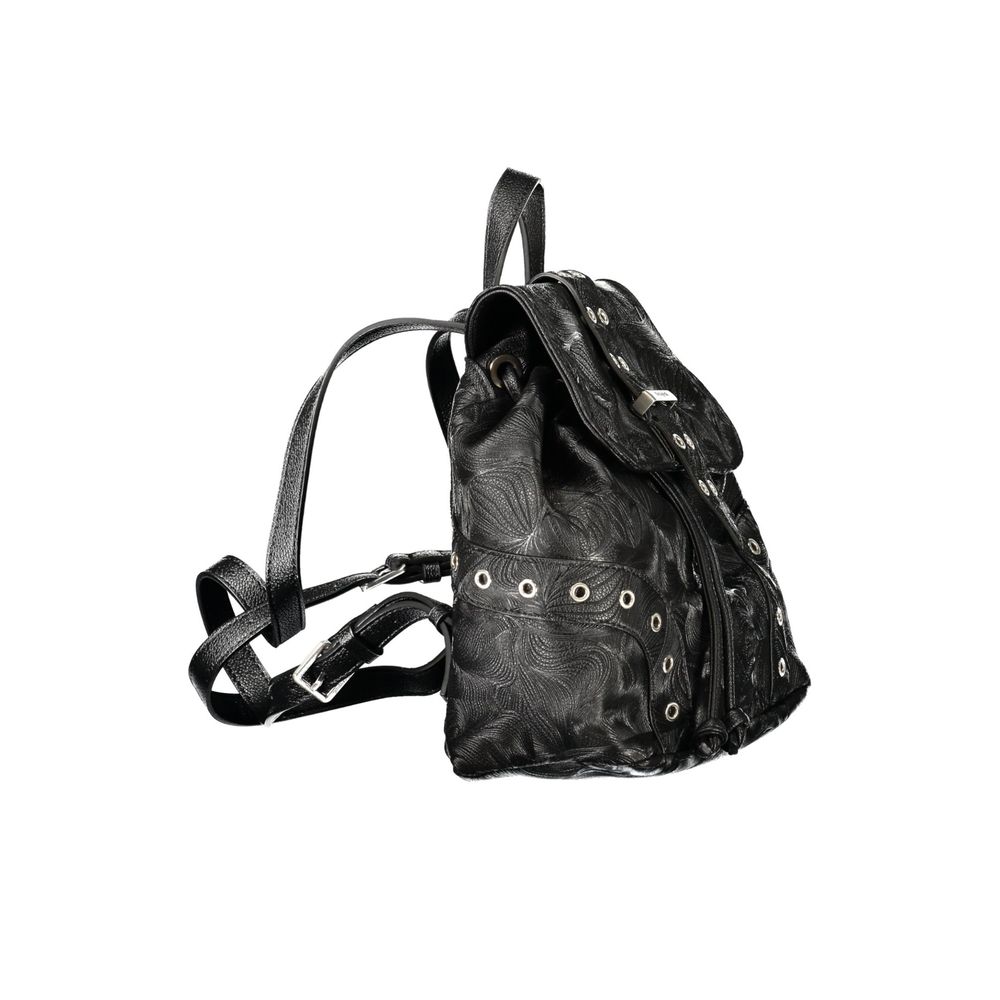 Desigual Black Polyethylene Backpack | Regal Royce