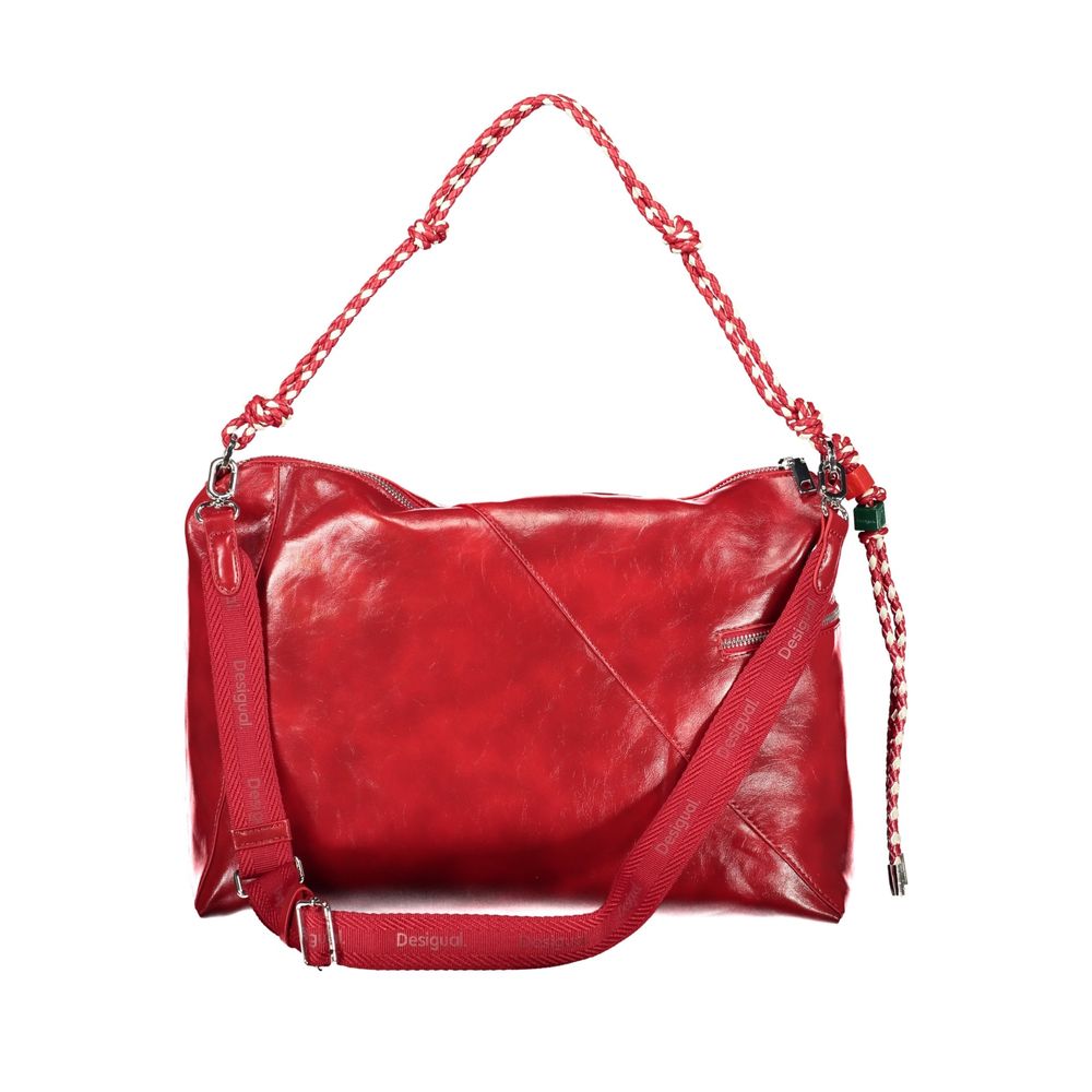 Desigual Red Polyurethane Women Handbag | Regal Royce