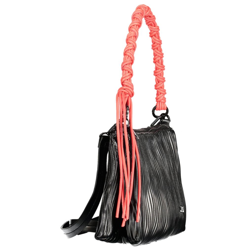 Desigual Nero Poliuretano Women Handbag | Regal Royce