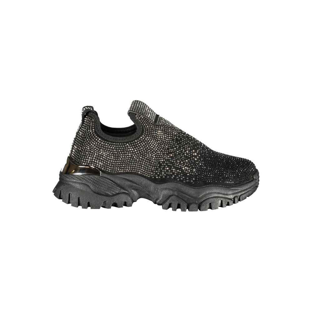 Laura Biagiotti Black Polyester Athletic Sneakers | Regal Royce