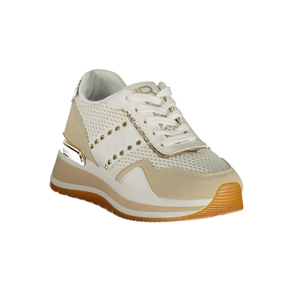 Laura Biagiotti White Polyester Athletic Sneakers | Regal Royce