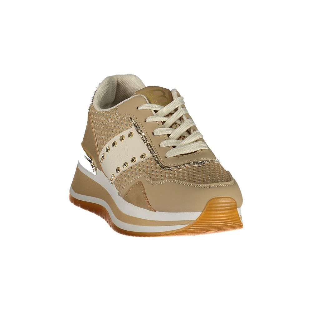 Laura Biagiotti Beige Polyester Athletic Sneakers | Regal Royce
