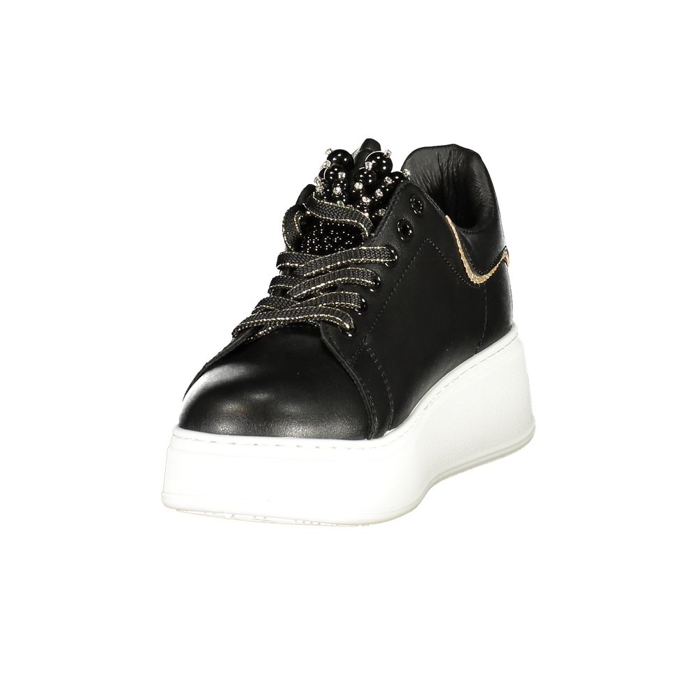 Laura Biagiotti Black Polyester Chunky Sneakers | Regal Royce