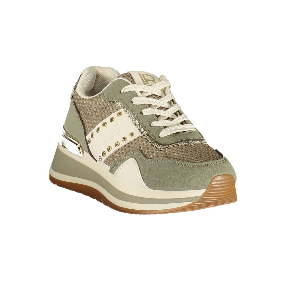 Laura Biagiotti Green Polyester Athletic Sneakers | Regal Royce