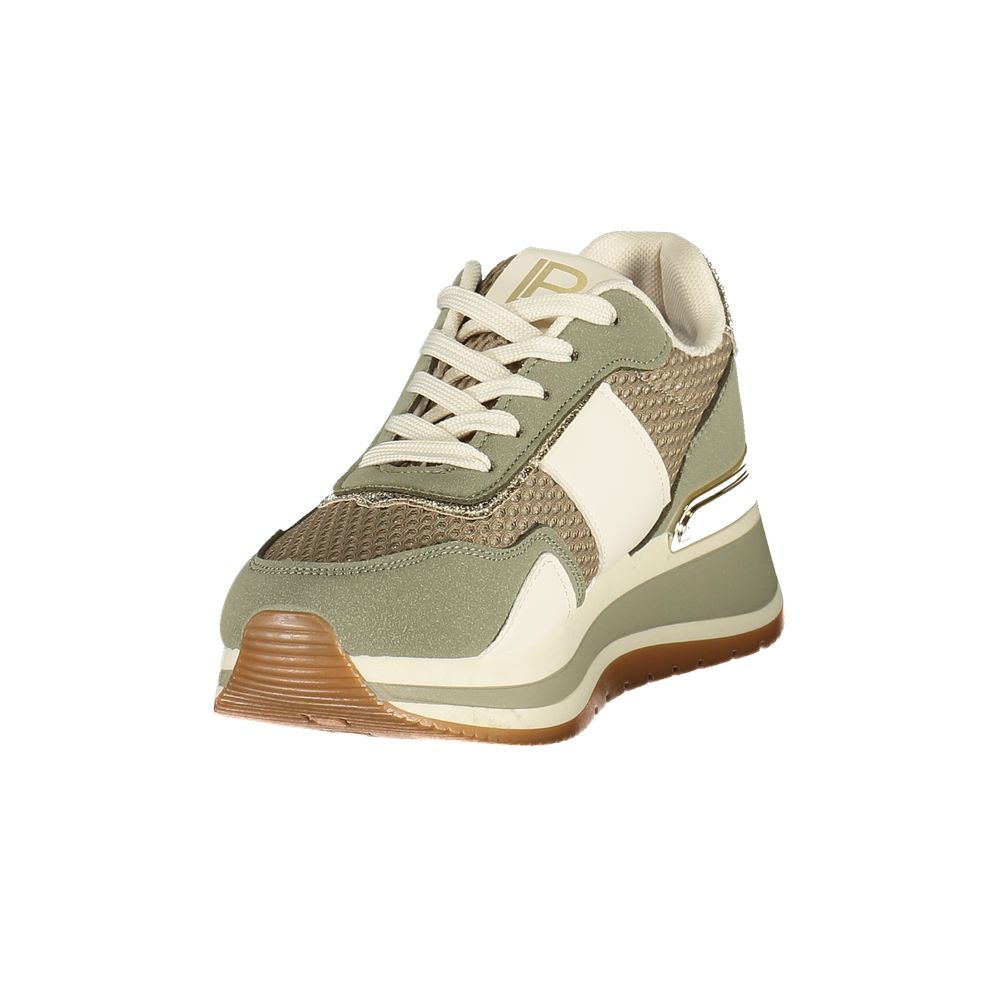 Laura Biagiotti Green Polyester Athletic Sneakers | Regal Royce