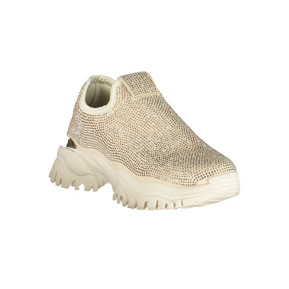 Laura Biagiotti Beige Polyurethane Women Sneaker | Regal Royce