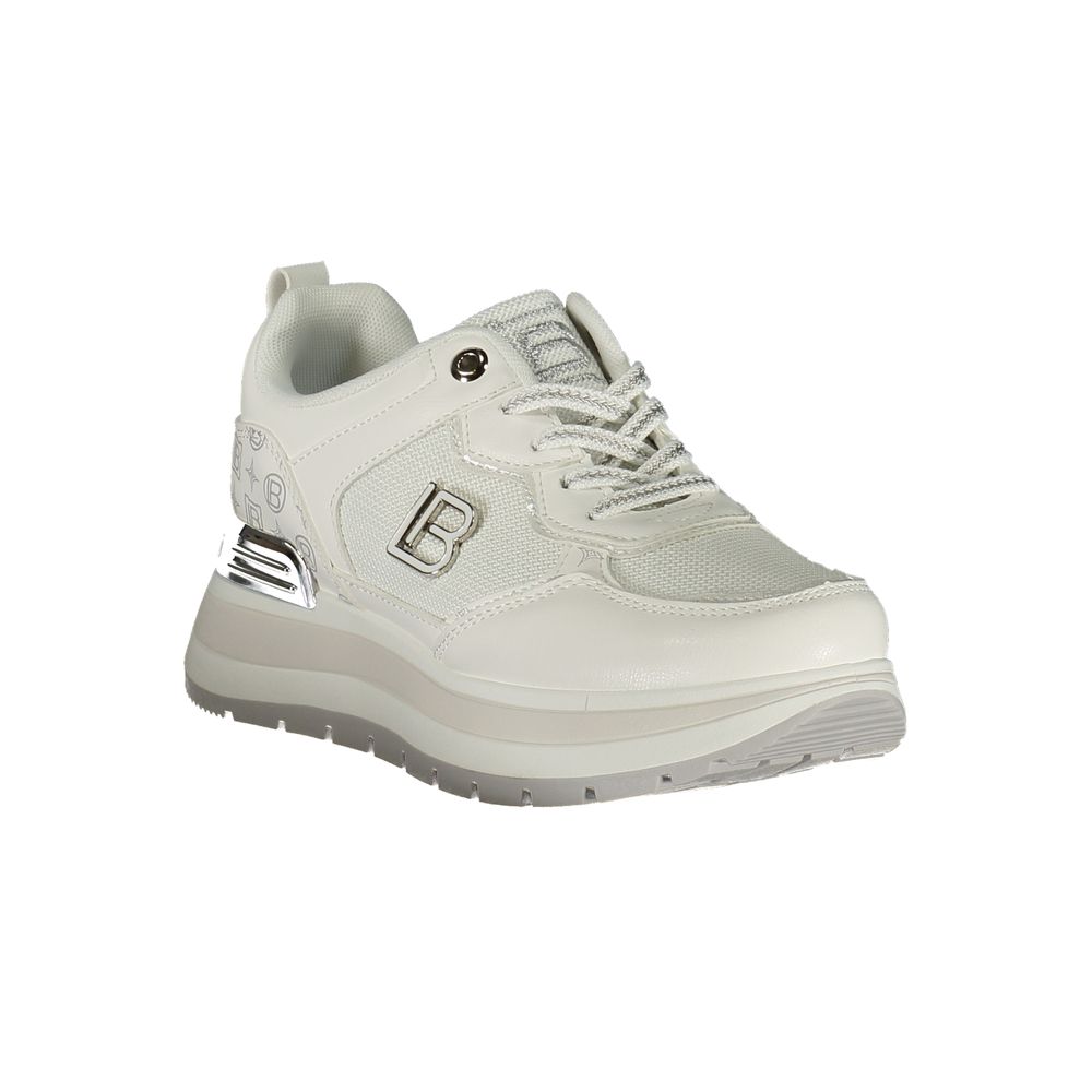Laura Biagiotti White Polyester Athletic Sneakers | Regal Royce