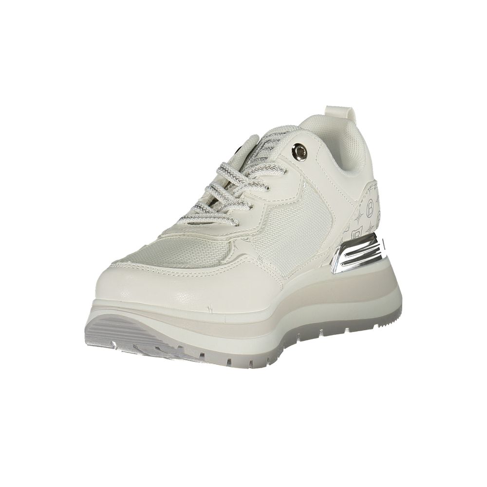 Laura Biagiotti White Polyester Athletic Sneakers | Regal Royce