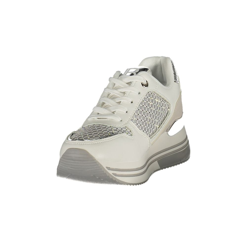 Laura Biagiotti White Polyester Athletic Sneakers | Regal Royce