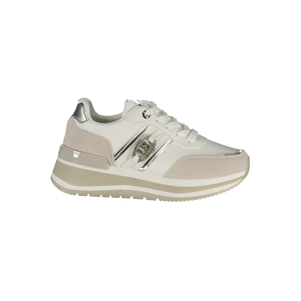 Laura Biagiotti White Polyurethane Women Sneaker | Regal Royce