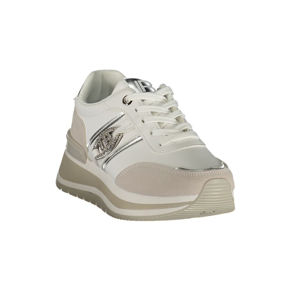 Laura Biagiotti White Polyurethane Women Sneaker | Regal Royce