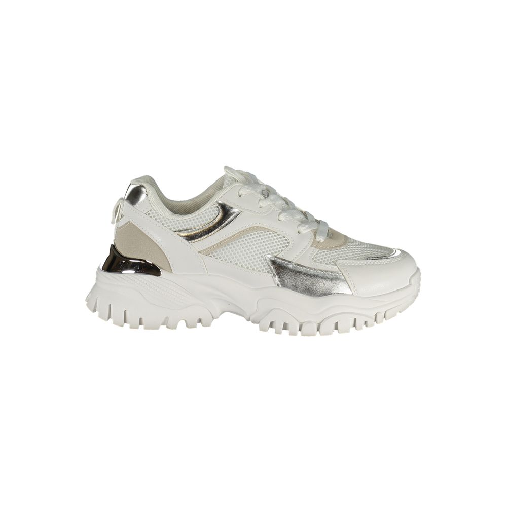 Laura Biagiotti White Polyurethane Women Sneaker | Regal Royce