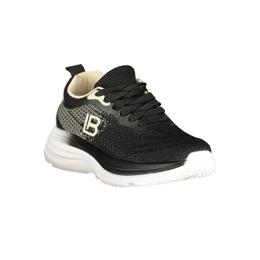 Laura Biagiotti Black Polyester Athletic Sneakers | Regal Royce