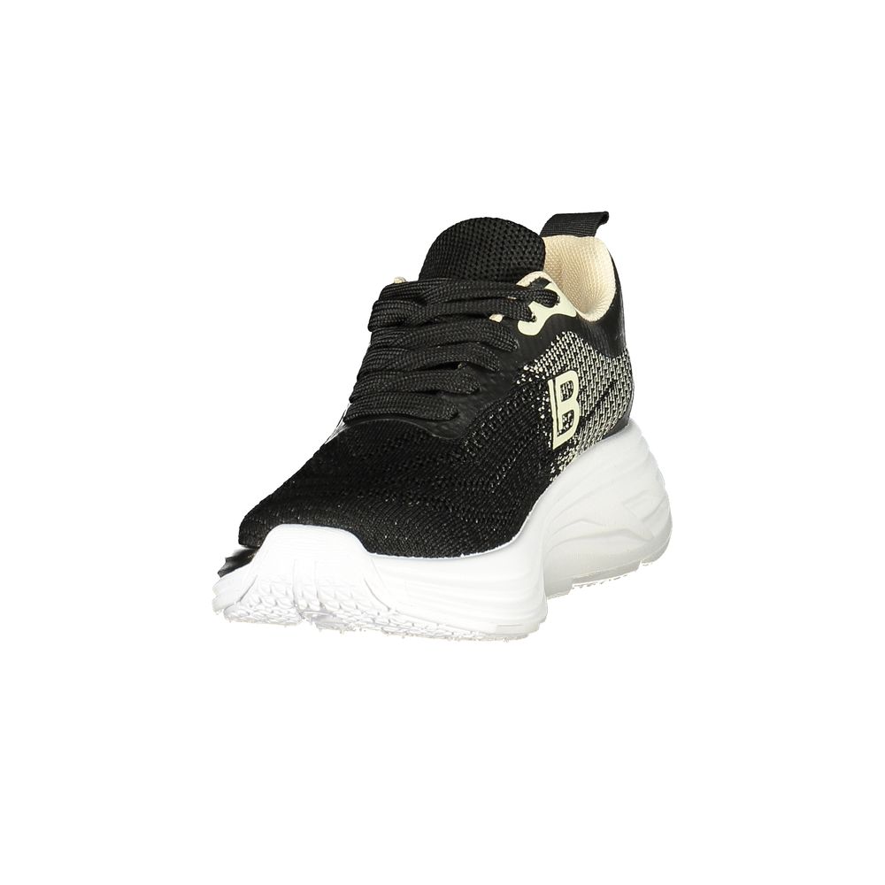 Laura Biagiotti Black Polyester Athletic Sneakers | Regal Royce