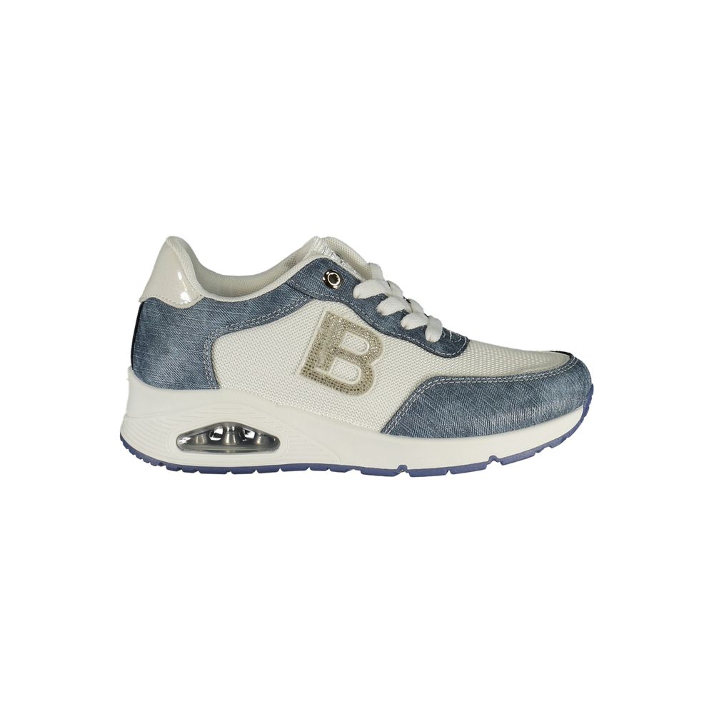 Laura Biagiotti Blue Polyester Athletic Sneakers | Regal Royce