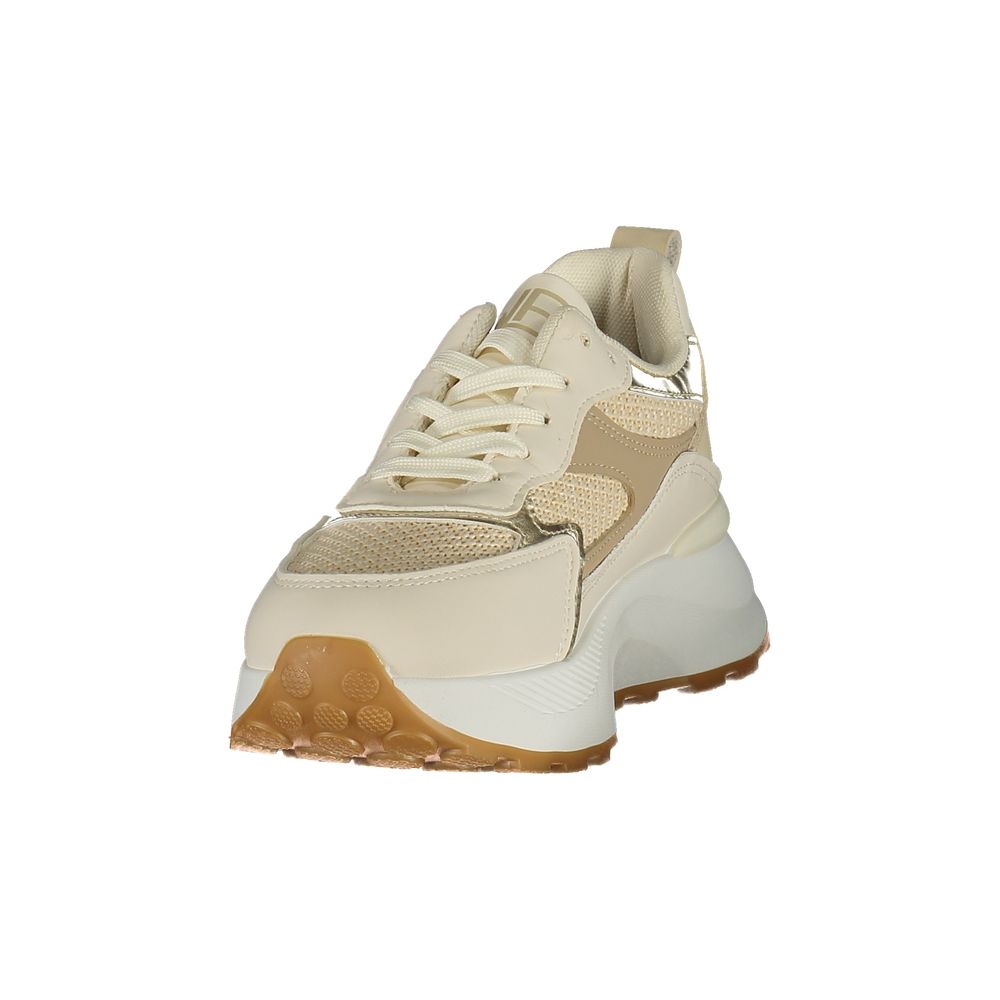 Laura Biagiotti Beige Polyester Athletic Sneakers | Regal Royce